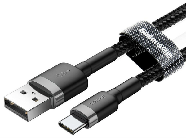 Купить Кабель Baseus Cafule Series USB/USB-C 2m CATKLF-CG1 (Gray/Black) 1209859